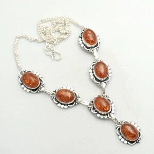 Amber Gemstone  Necklace Jewelry 22 Gms